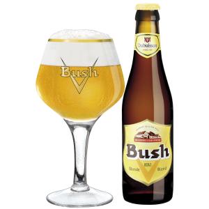 Bush Blond bottle 33cl & glass